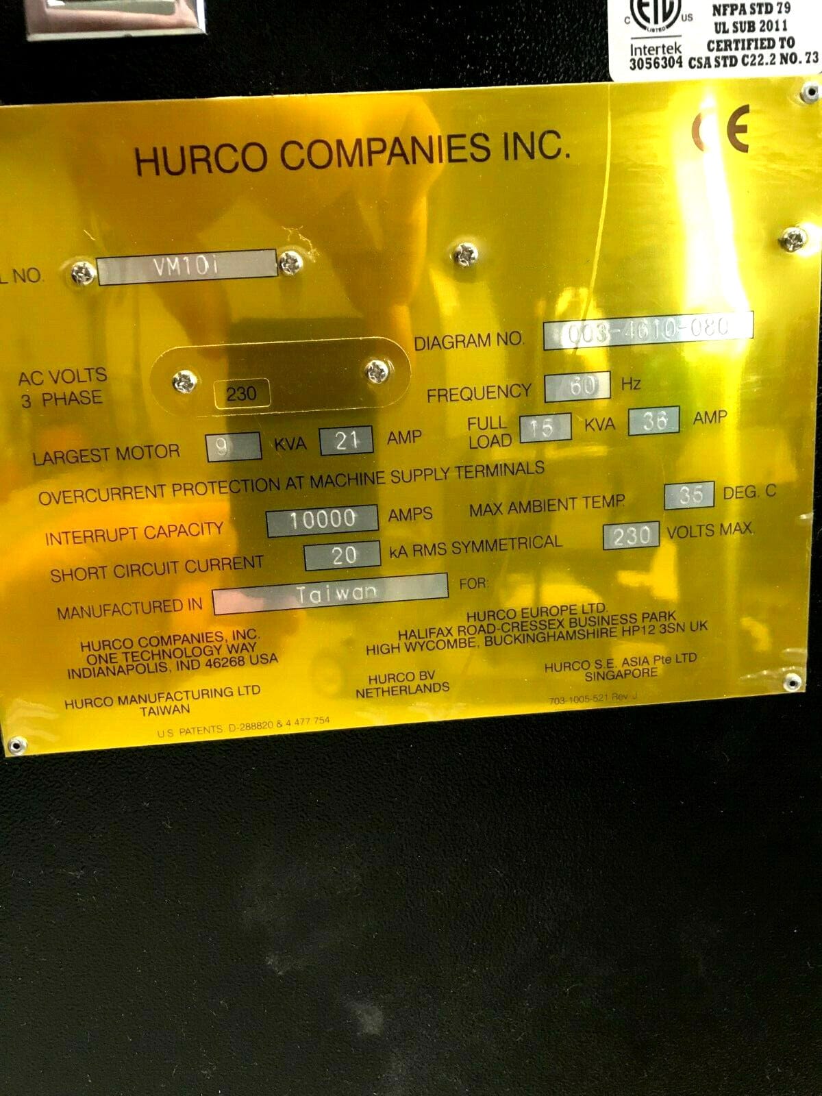 2016 Hurco VM10i - Winmax, DXF, Tool Material Library - Image 10