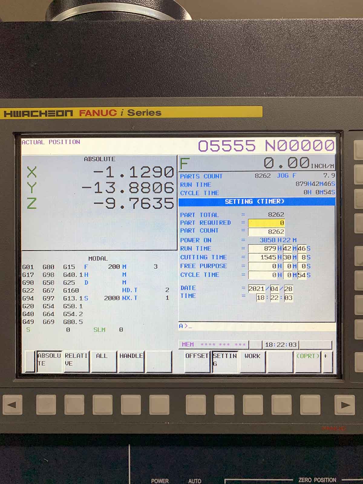 Hwacheon Vesta 1000+ Vertical Machining Center, 2018- Fanuc, TSC, 12K Spindle, 30ATC - Image 11