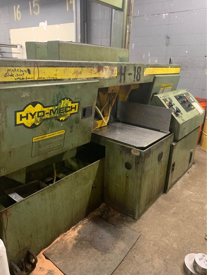18" x 18" Hydmech H-18 Automatic Band Saw, 2001 - Image 5