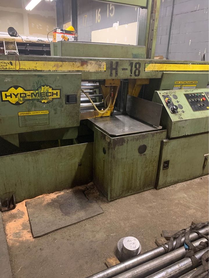 18" x 18" Hydmech H-18 Automatic Band Saw, 2001 - Image 4