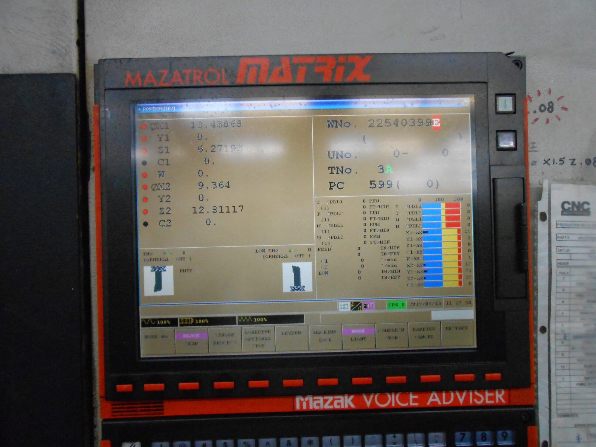 Mazak Hyper Quadrex 200MSY CNC Lathe, 2010 - Image 2