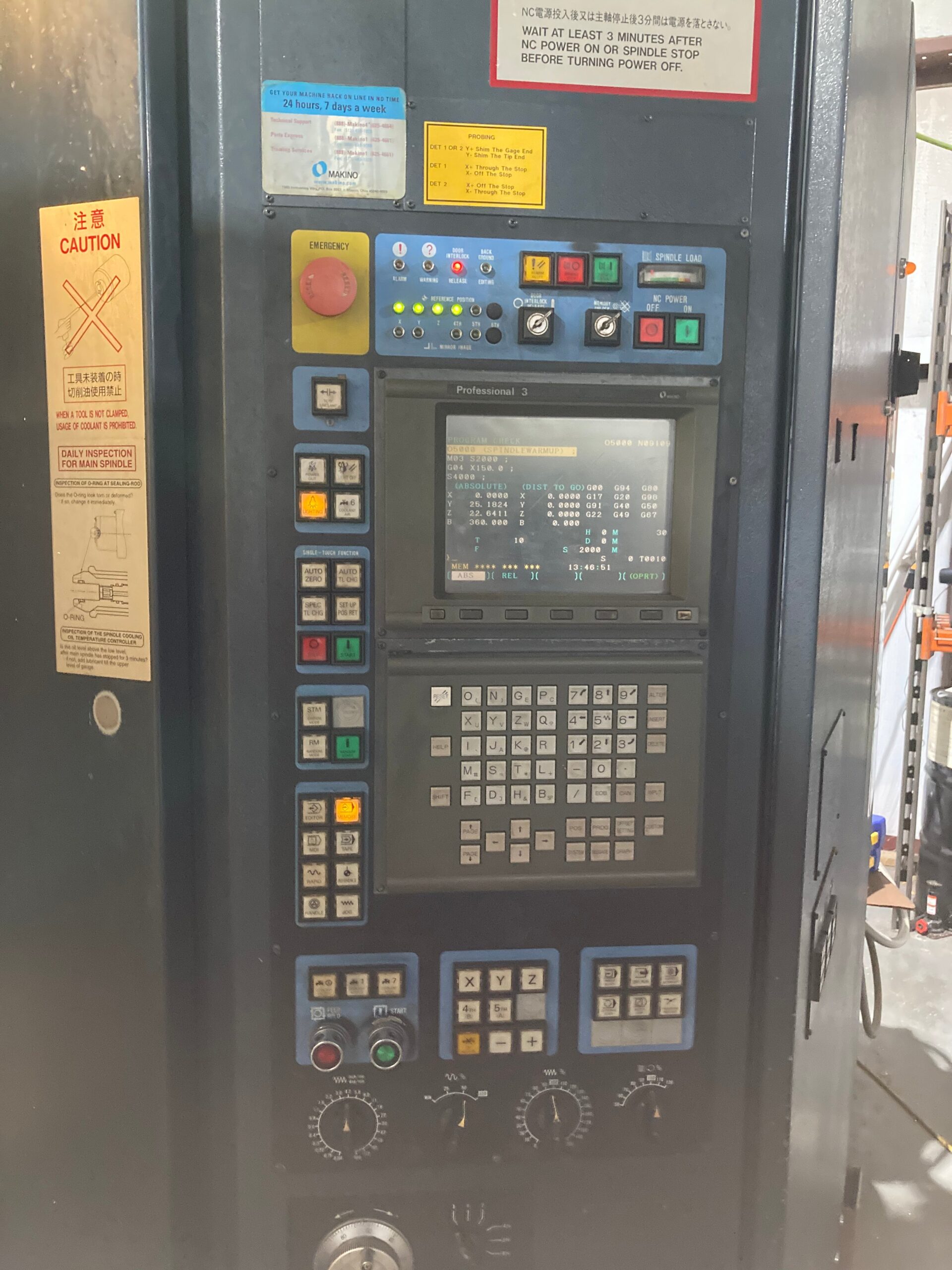 Makino A55 Horizontal Machining Center, 1998- Coolant Thru Spindle - Image 2