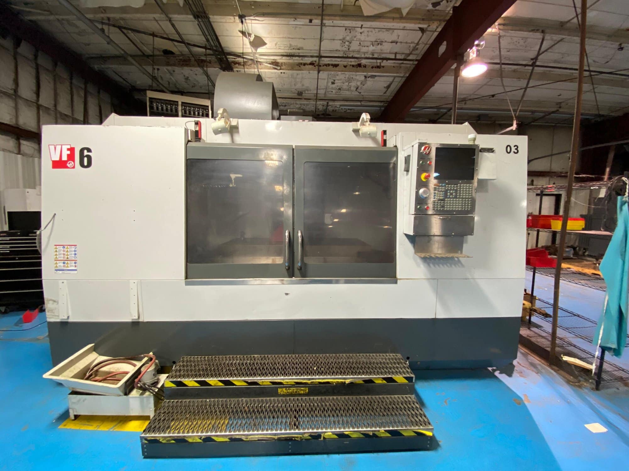 Haas VF-6/40 Vertical Machining Center (VMC), 2014 - Haas HRT-450 Rotary Table, Renishaw Wireless Intuitive Probing System (WIPS), and Through-Spindle Coolant