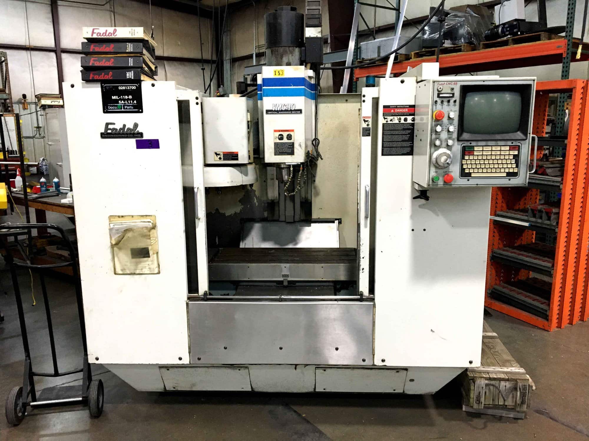 Fadal VMC40, 1992 - 10K RPM Spindle