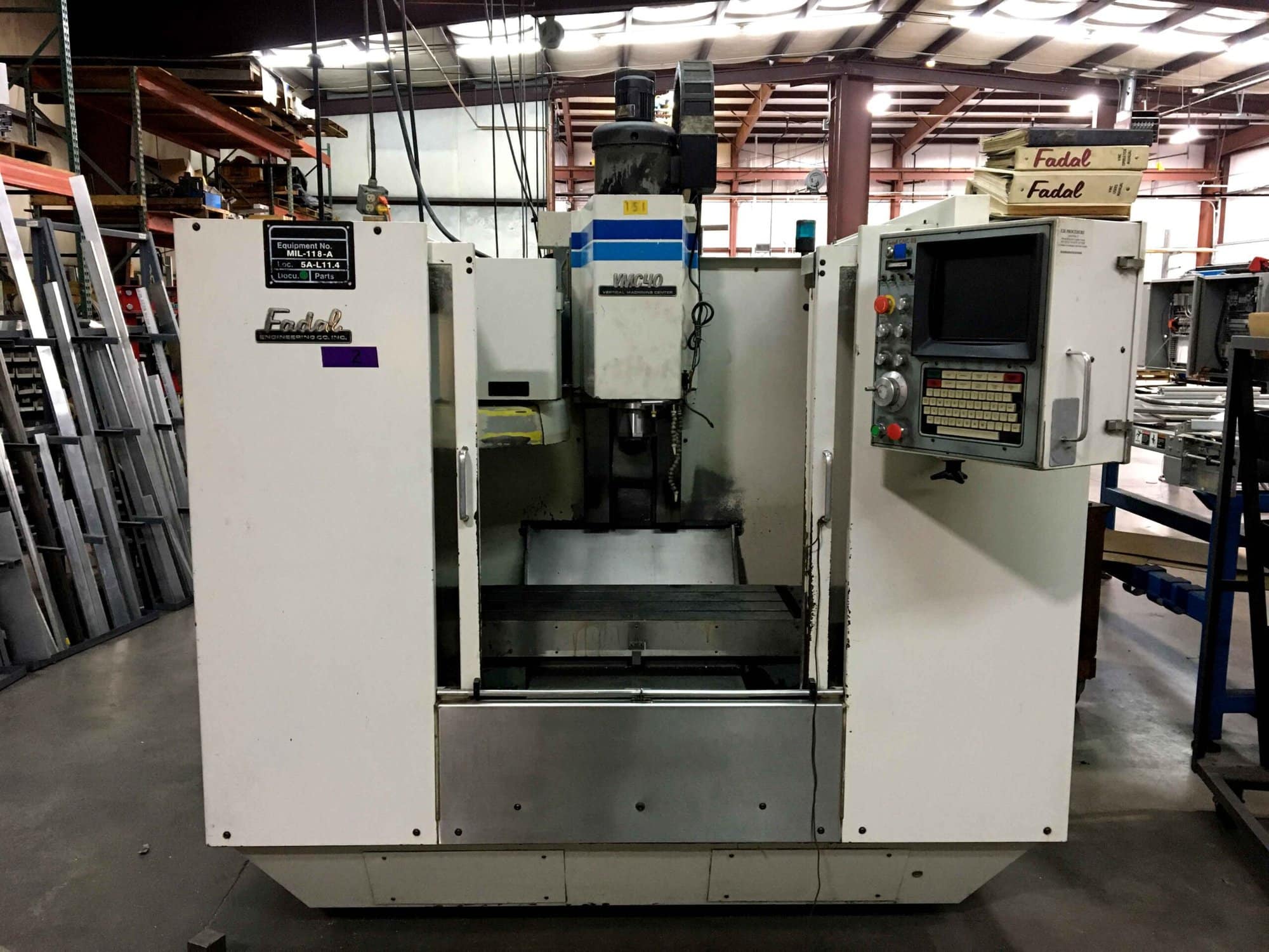 Fadal VMC40, 1991- 10K RPM Spindle, Tooling - Image 2