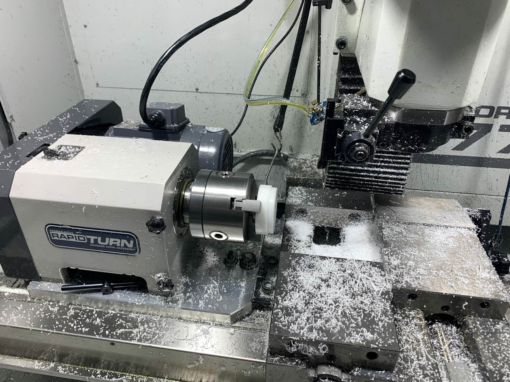 Tormach 770M Mill, 2018 - RapidTurnTM Chucker Lathe Accessory, 4th Axis Capable, Full Enclosure - Image 4