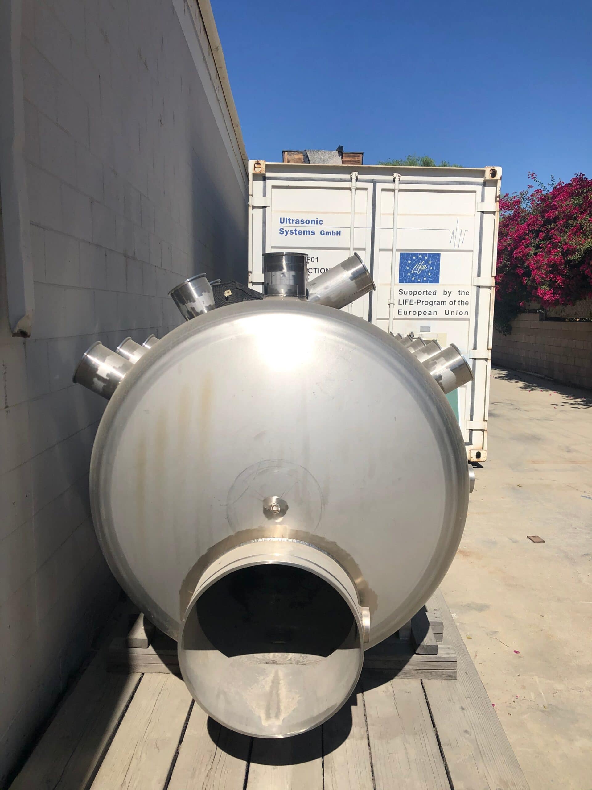 316 Stainless Steel Fluid Mixer W/ 16" Mechanical Grooved Inlet and Outlet - Image 2