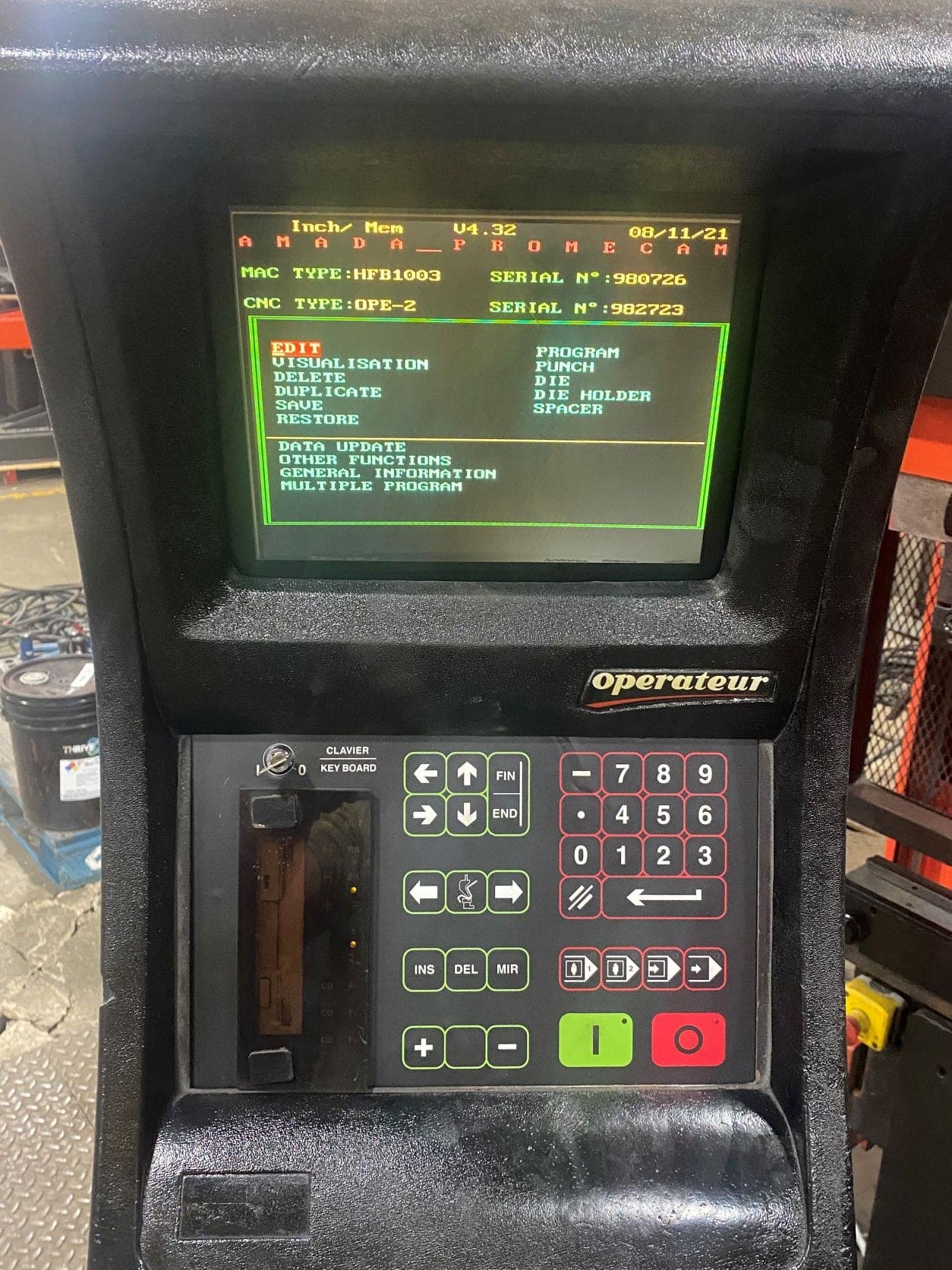 110 Ton x 10' Amada HFB 1003 Press Brake, 1998 - 6 Axis Backgauge (Refurbished) - Image 2
