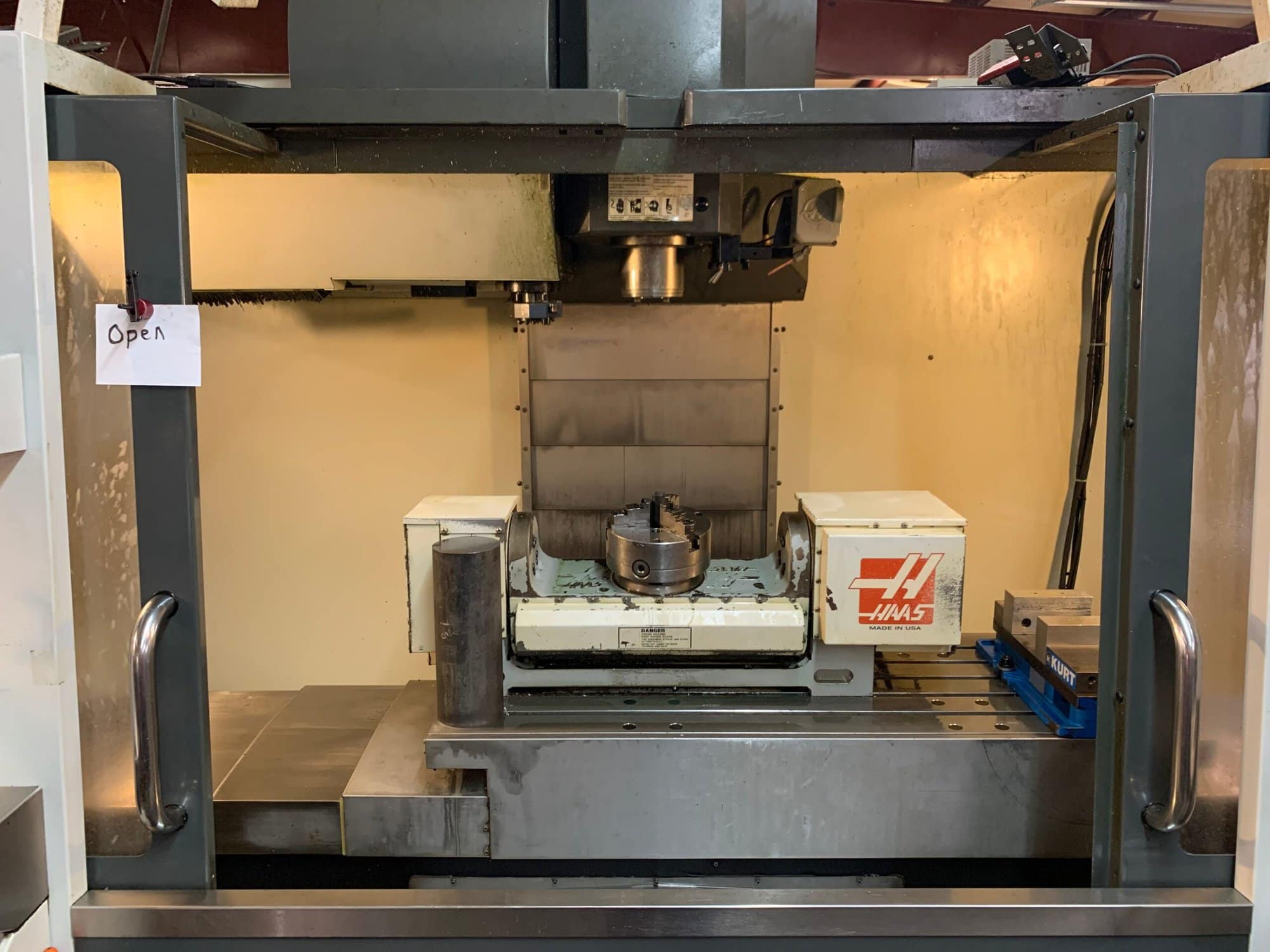 Haas VF-4 5 Axis VMC, 2013 - Haas TR-210 Trunnion Table, Thru Spindle Coolant - Image 3