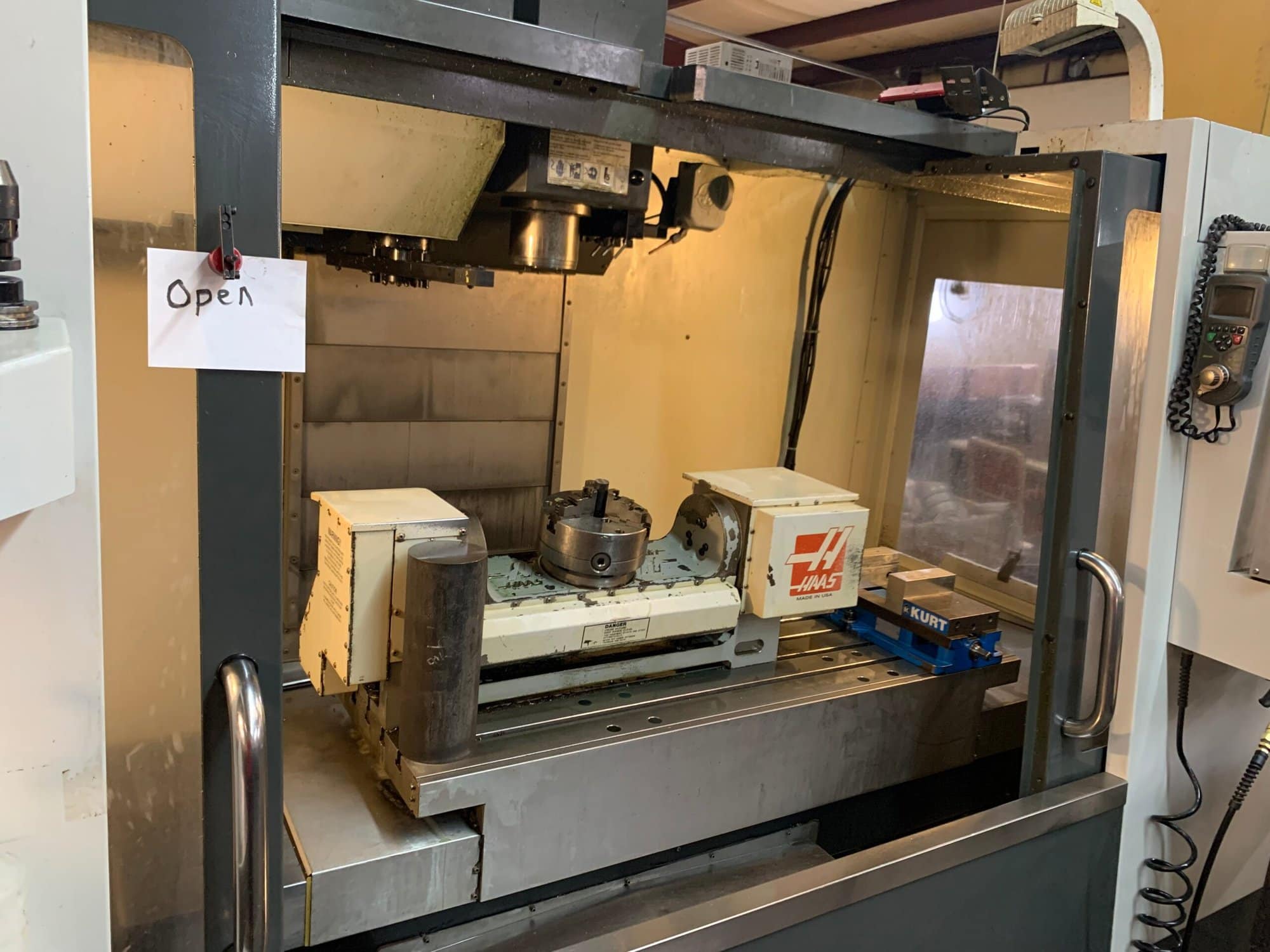 Haas VF-4 5 Axis VMC, 2013 - Haas TR-210 Trunnion Table, Thru Spindle Coolant - Image 4