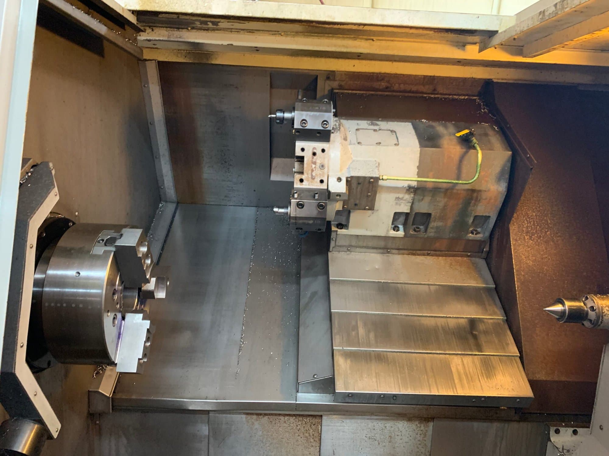 Haas SL-40T CNC Lathe, 2005 - Tailstock, Under Power, Inspection Ready - Image 4