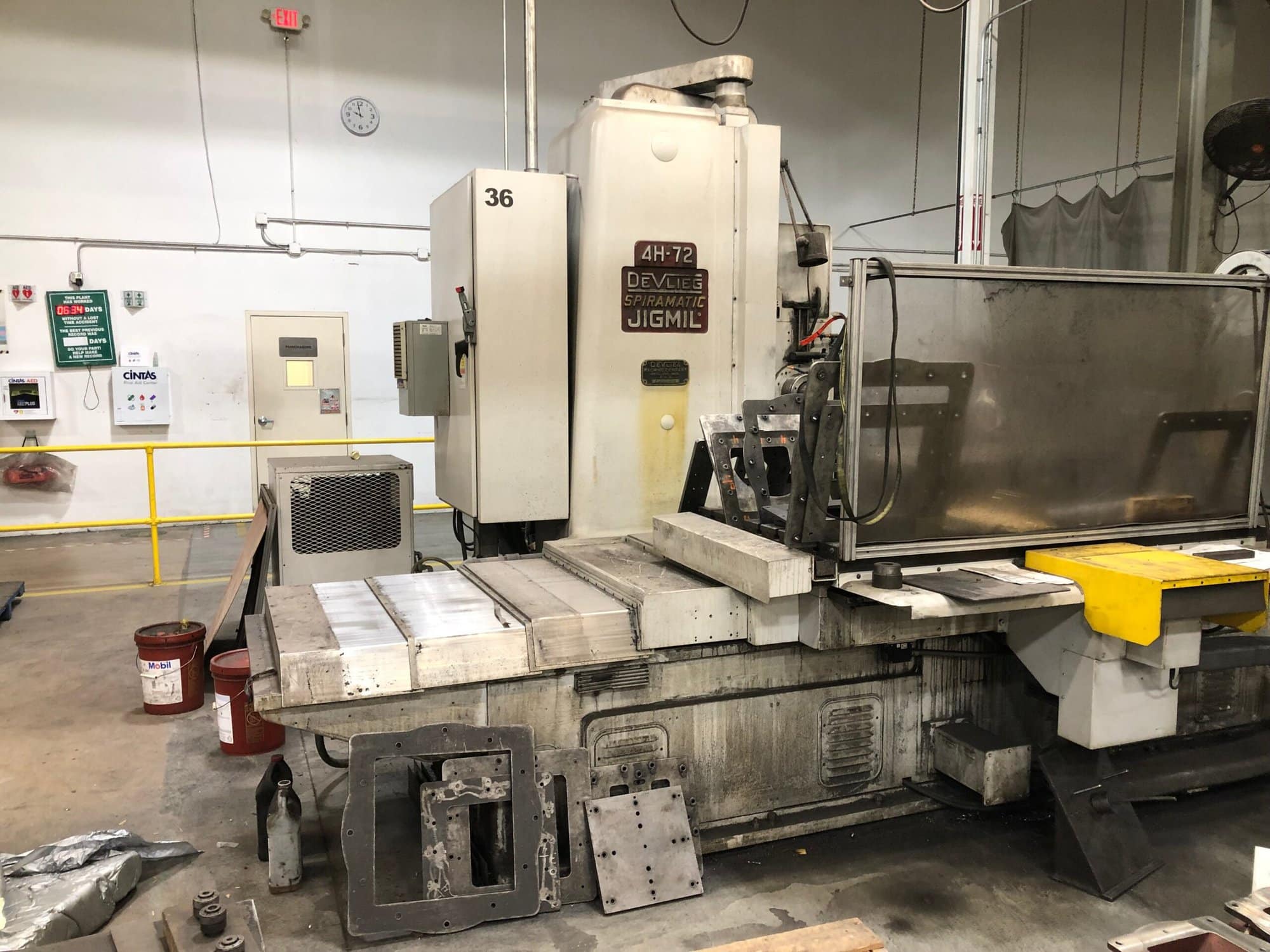 Devlieg 4H-72 CNC Boring Mill- Fagor Control, Reconditioned in 2008, Under Power, 4th Axis, Available Tooling