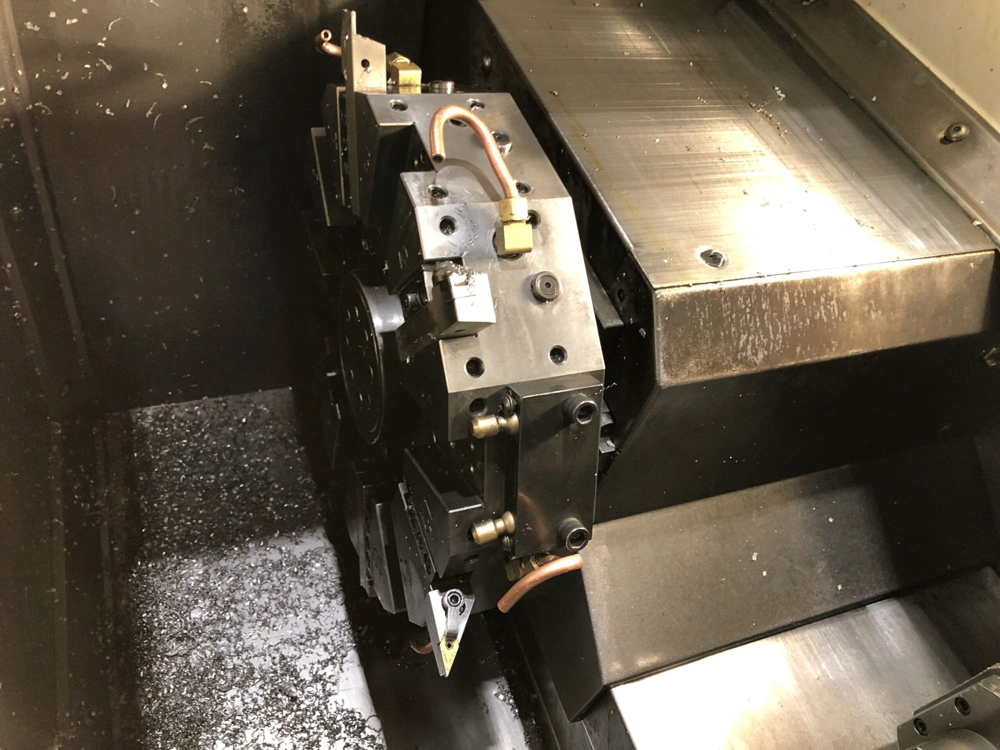 Haas SL-10 CNC Lathe, 2005 - Tailstock, 5C Collet, Auger - Image 6