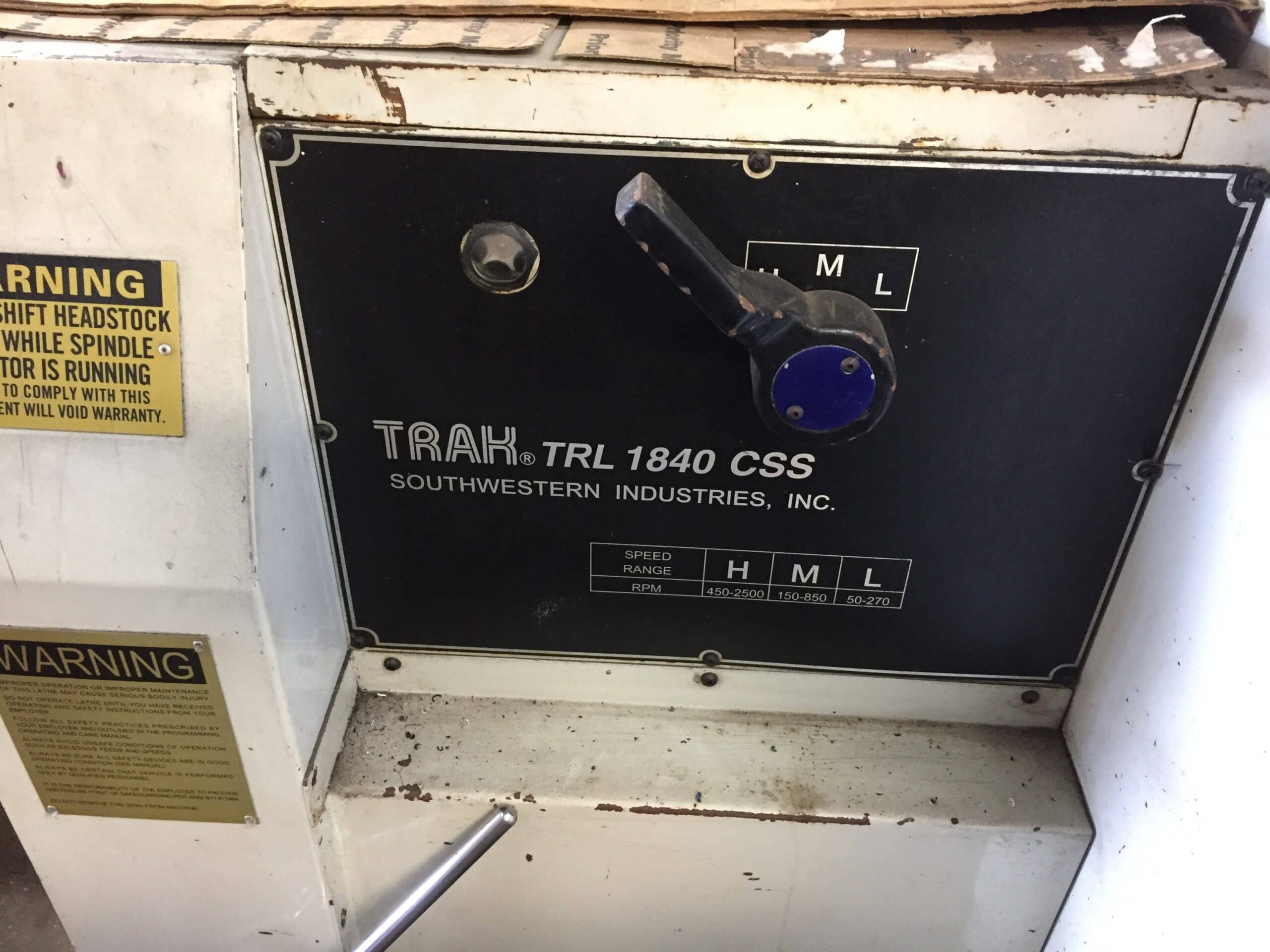 SouthWestern Industries SWI Trak 1840 CNC Lathe, 2001 - LX3 Control - Image 4