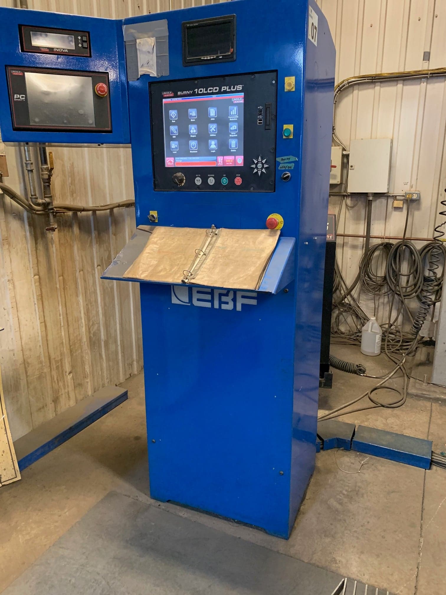 6' x 26' EBF E626 CNC HiDef Plasma Table, 2015 - Burny 10 LCD Plus CNC, Lincoln Electric Kaliburn Spirit II 275 Amp Plasma - Image 2