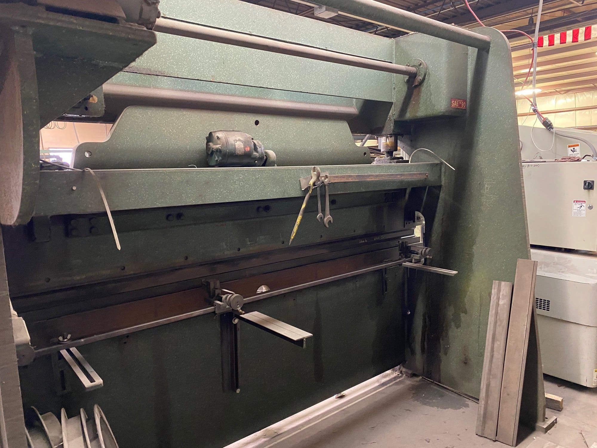75 Ton x 10' Chicago Dries & Krump Model 810-C Press Brake, 1980's - Image 4