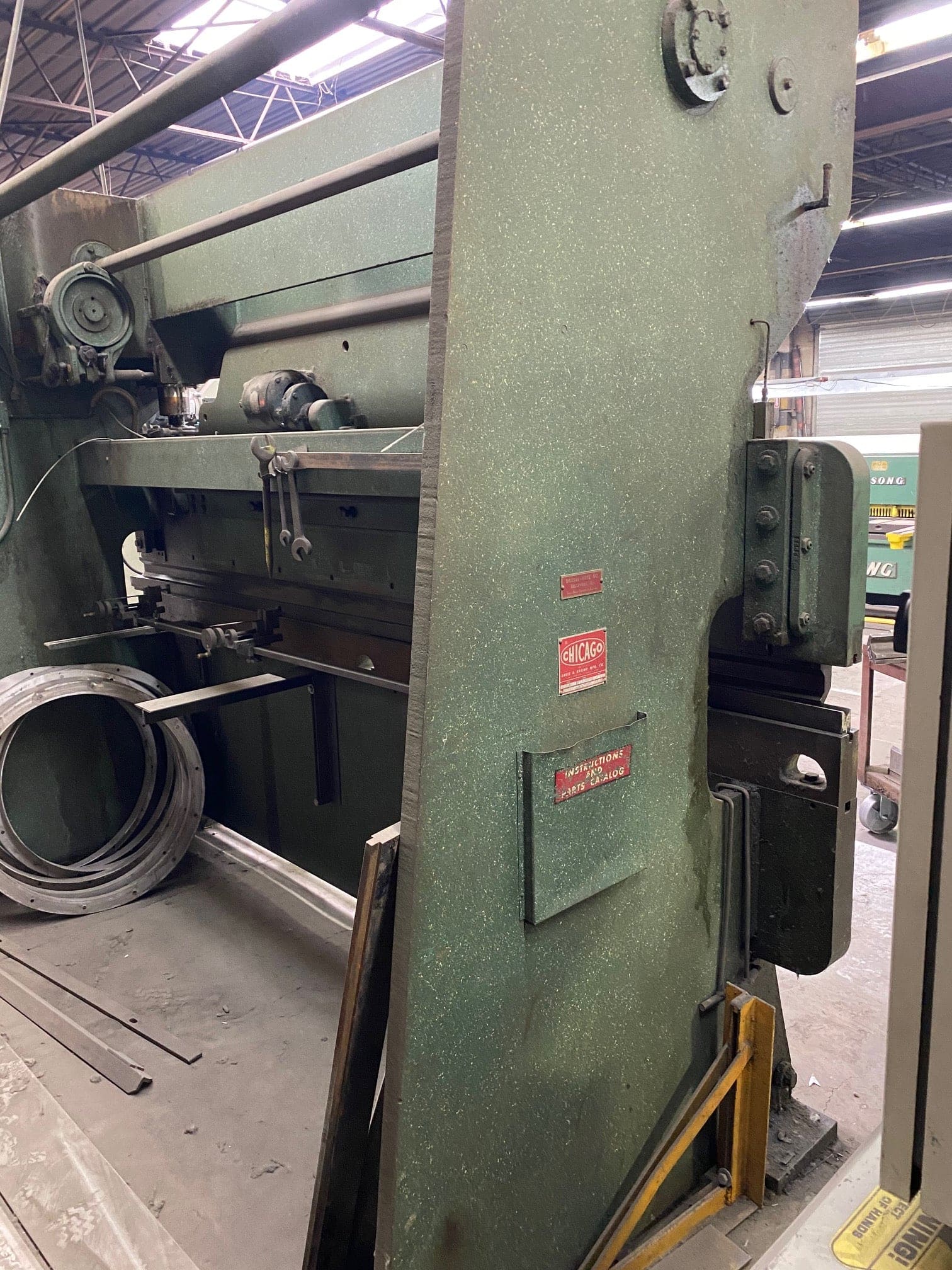 75 Ton x 10' Chicago Dries & Krump Model 810-C Press Brake, 1980's - Image 3