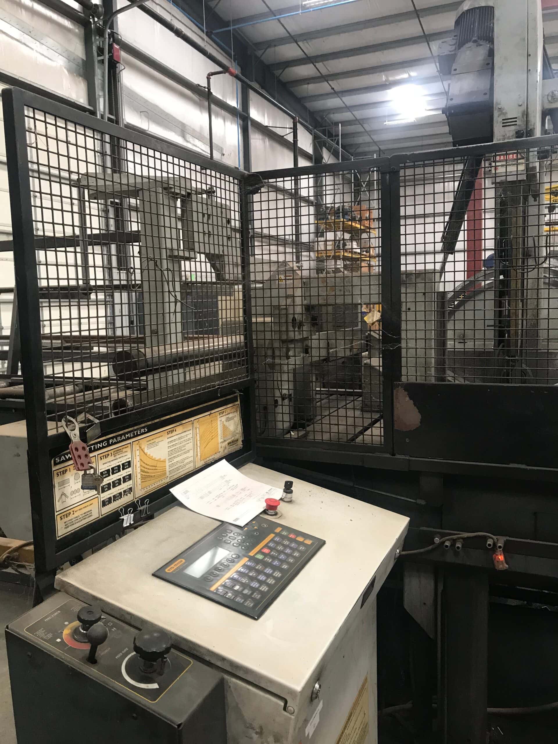 30" x 25" Hydmech V-25 APC Auto Vertical Band Saw, 2016- Top Bundling Vice, Power Conveyors - Image 9