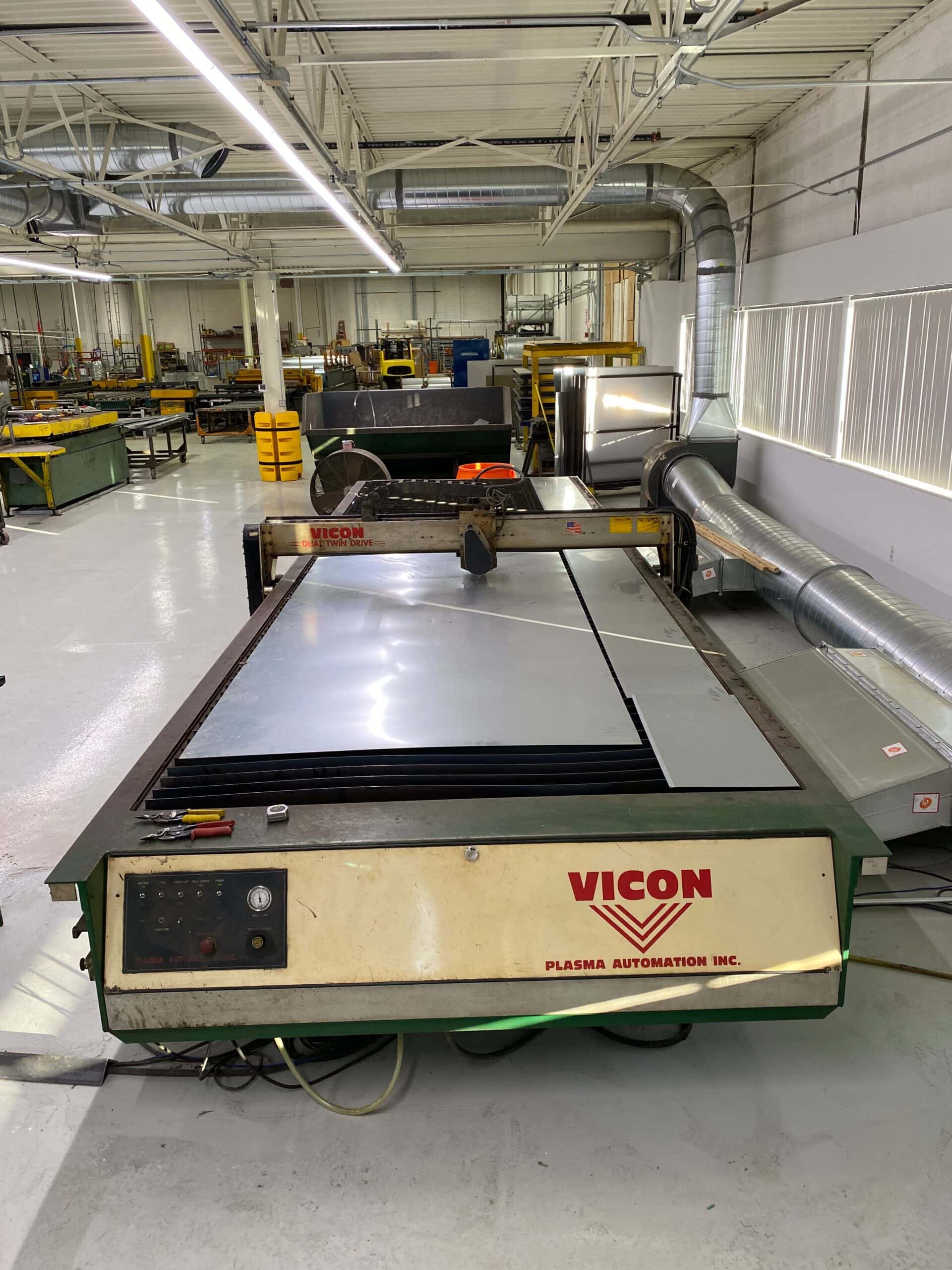 6' x 20' Vicon HVAC 8000 Plasma, 2001- Hypertherm Powermax 65 - Image 2