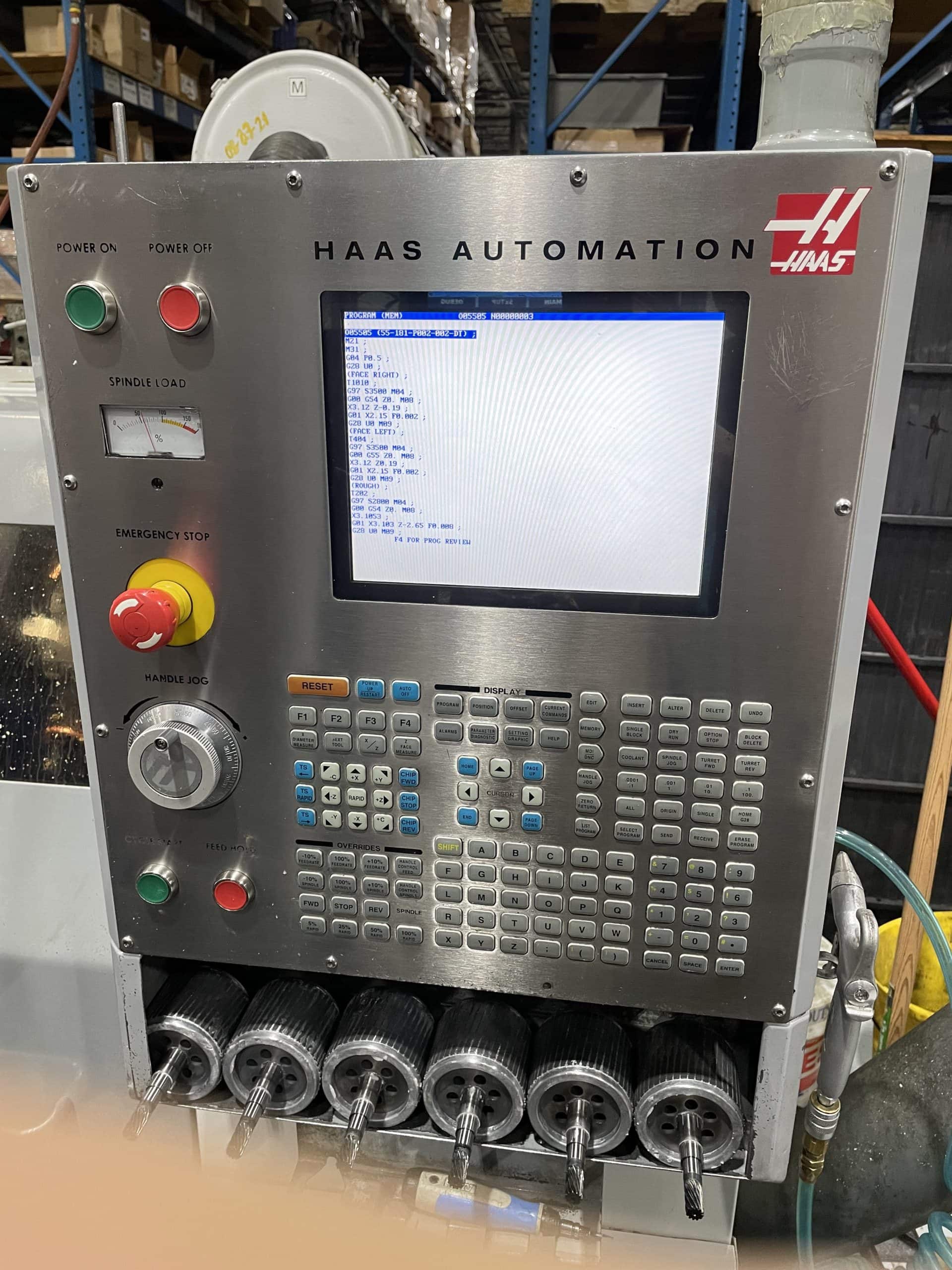 Haas SL-10 CNC Lathe, 2005 - Tailstock, 5C Collet, Auger - Image 8