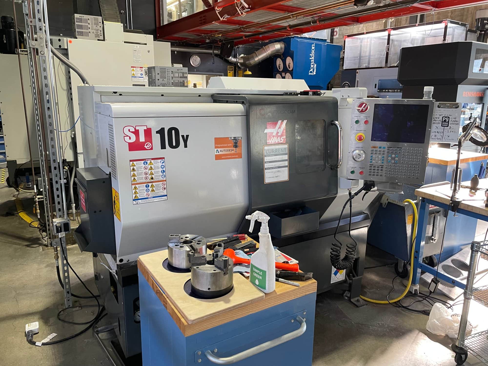 Haas ST-10Y CNC Lathe, 2013 - Y Axis, Lots of tooling included, Parts Catcher