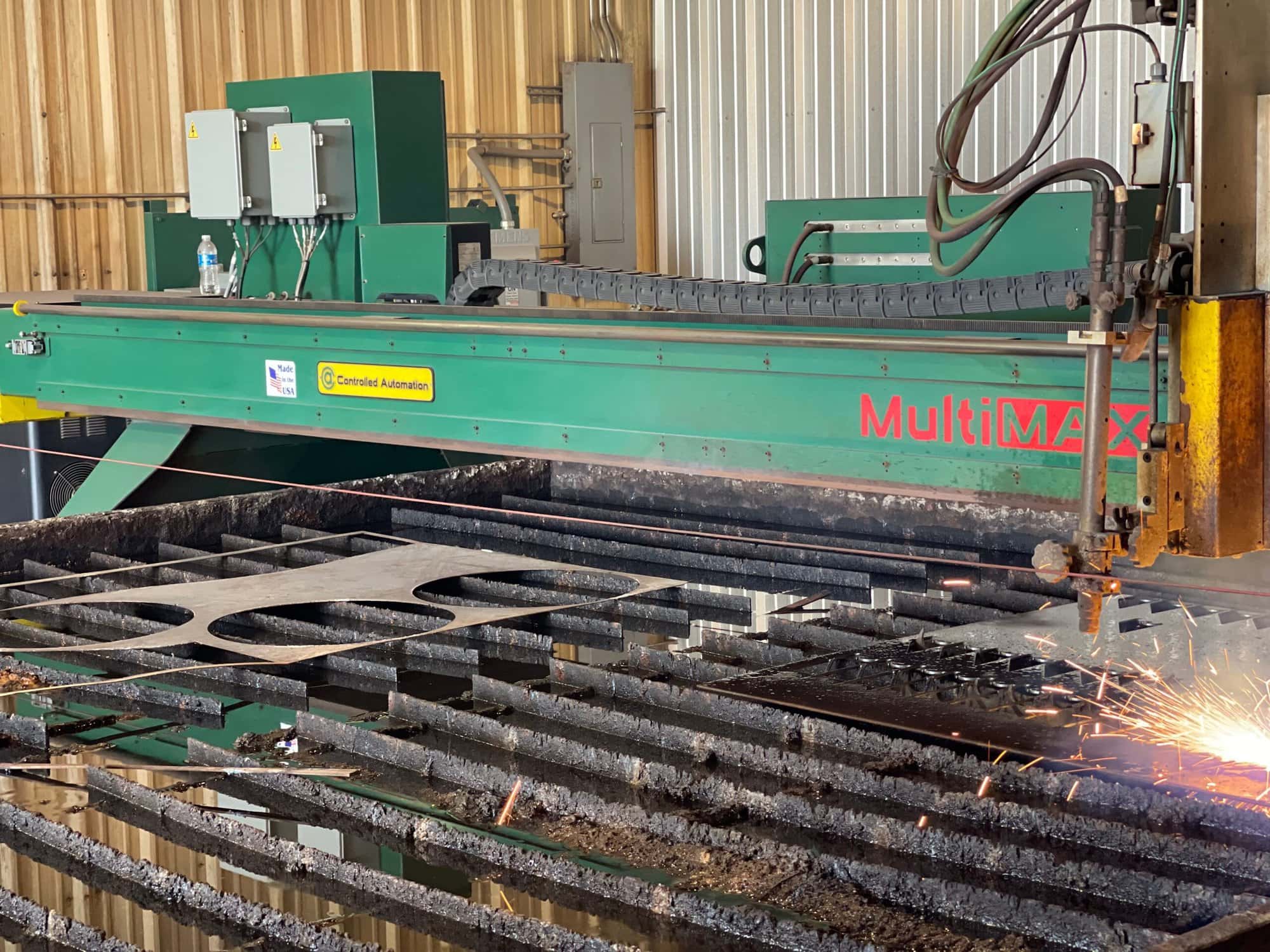 10' x 20' Controlled Automation Multimax CNC Plasma, 2008 - Hypertherm HPR260XD, WATER TABLE - Image 4