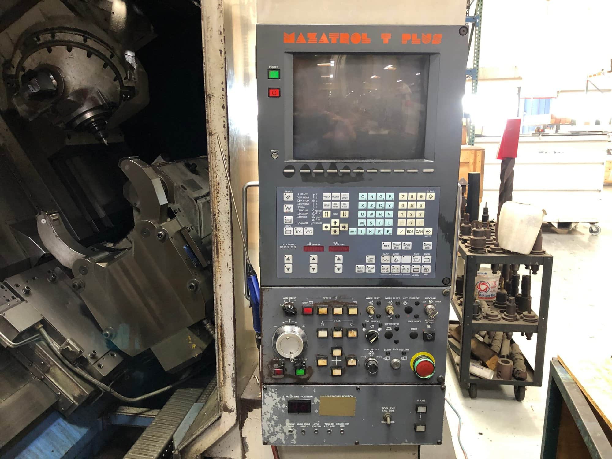 Mazak Integrex 70 INTE70Y-3000U CNC Multi Axis Lathe, 1995 - Mazatrol T Plus, Hyd Steady - Image 3
