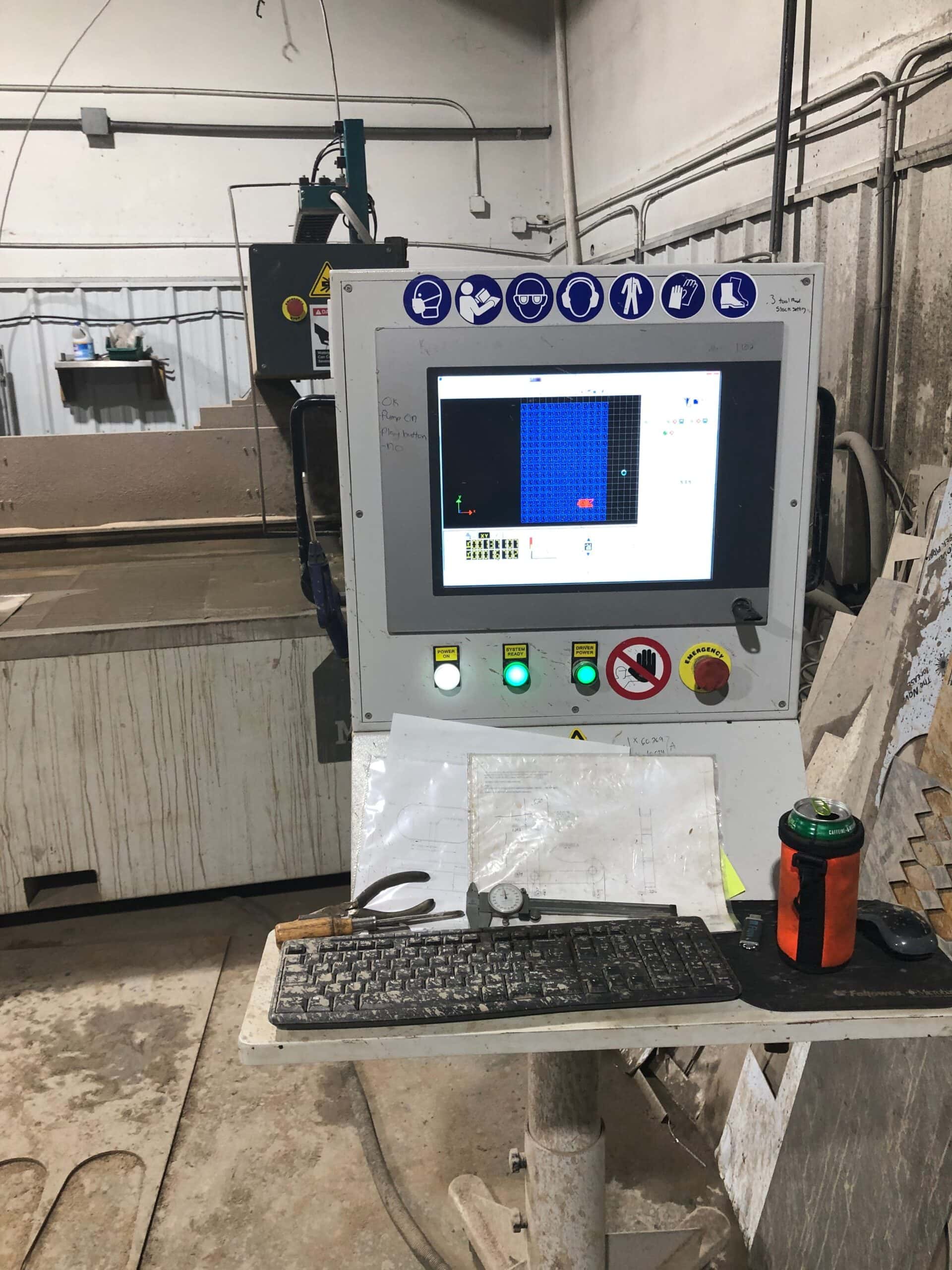 6.5' x 13' Flow M100-4020 Waterjet, 2019 - 55,000 PSI - Image 2