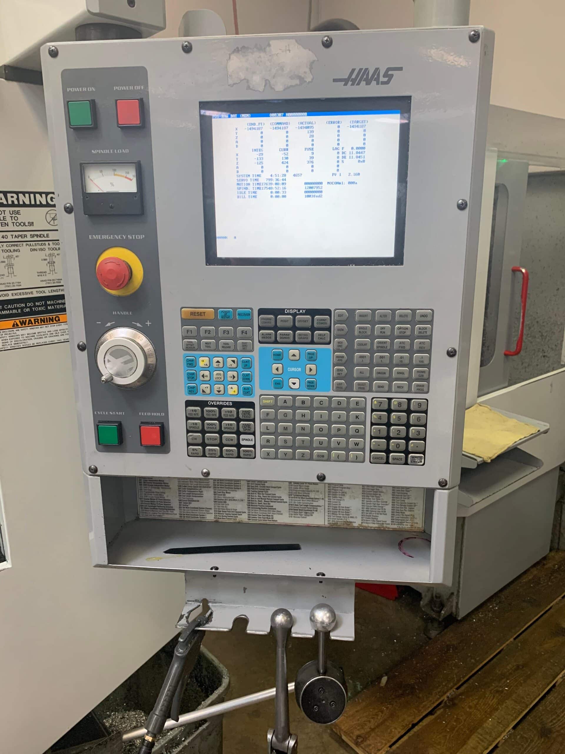 Haas Mini Mill VMC, 2005 - Rigid Tap, Coolant Pump Kit, 6k RPM Vector/brushless, Under Power - Image 5