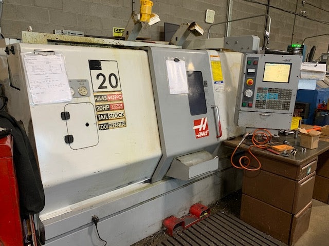 Haas SL-20T CNC Lathe, 2004 - Tailstock, Tool Presetter