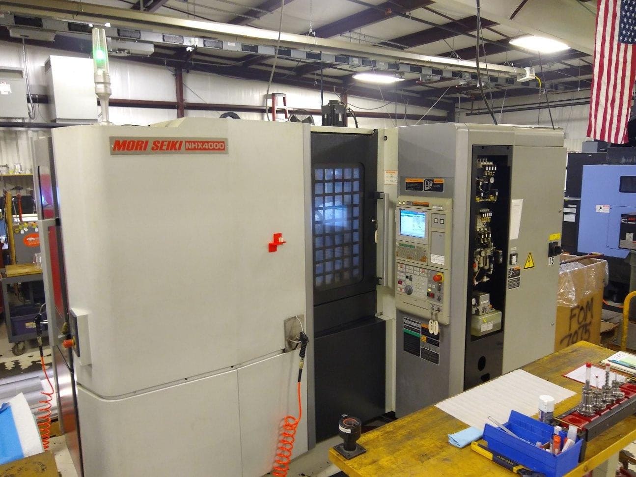 Mori Seiki NHX 4000 HMC, 2011 - Full 4th Axis, 1,000 PSI High Pressure Coolant, Under Power