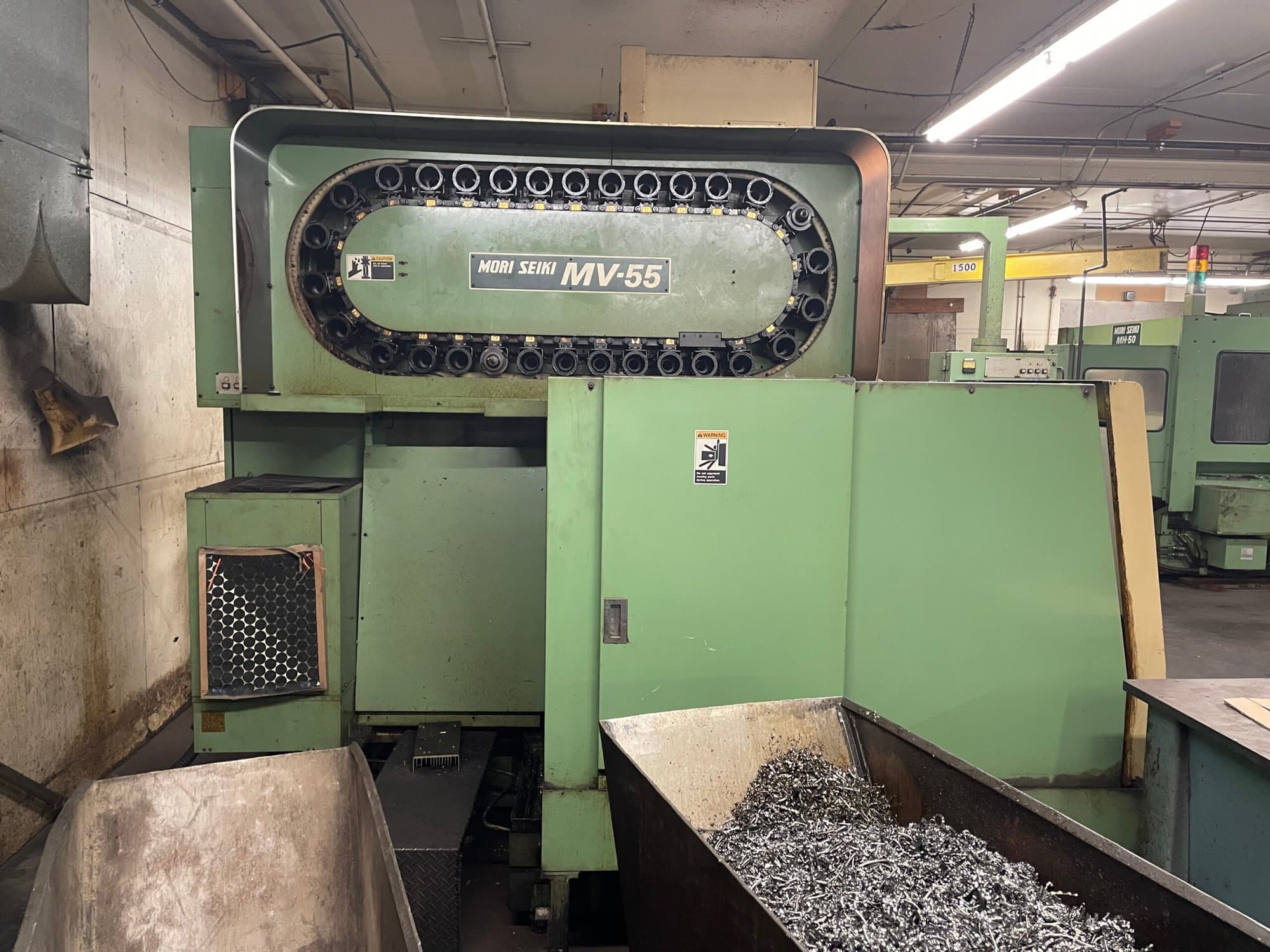Mori Seiki MV 55/50 CNC Vertical Machining Center, 1987 - 4th axis rotary included - Image 9