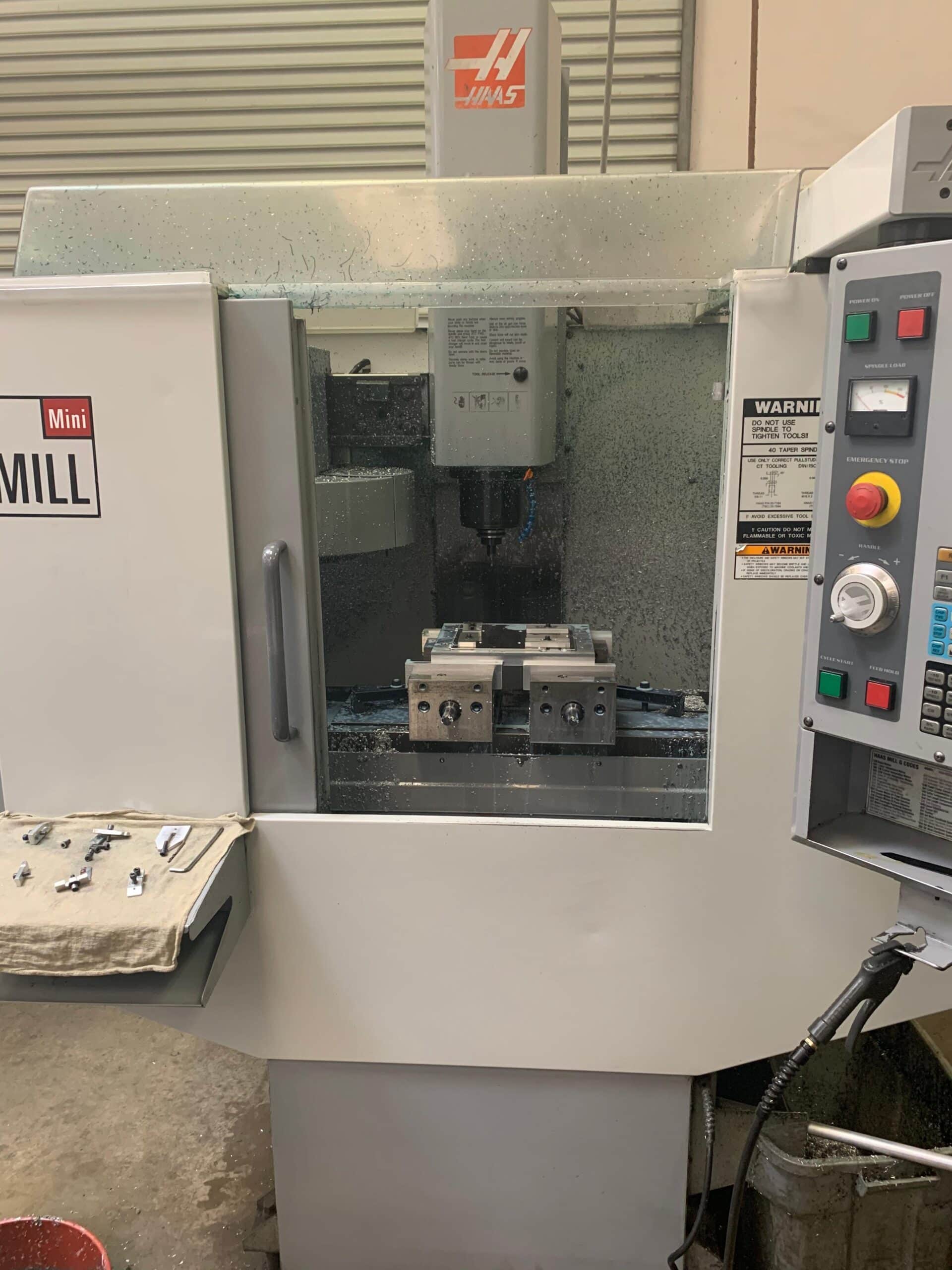 Haas Mini Mill VMC, 2005 - Rigid Tap, Coolant Pump Kit, 6k RPM Vector/brushless, Under Power