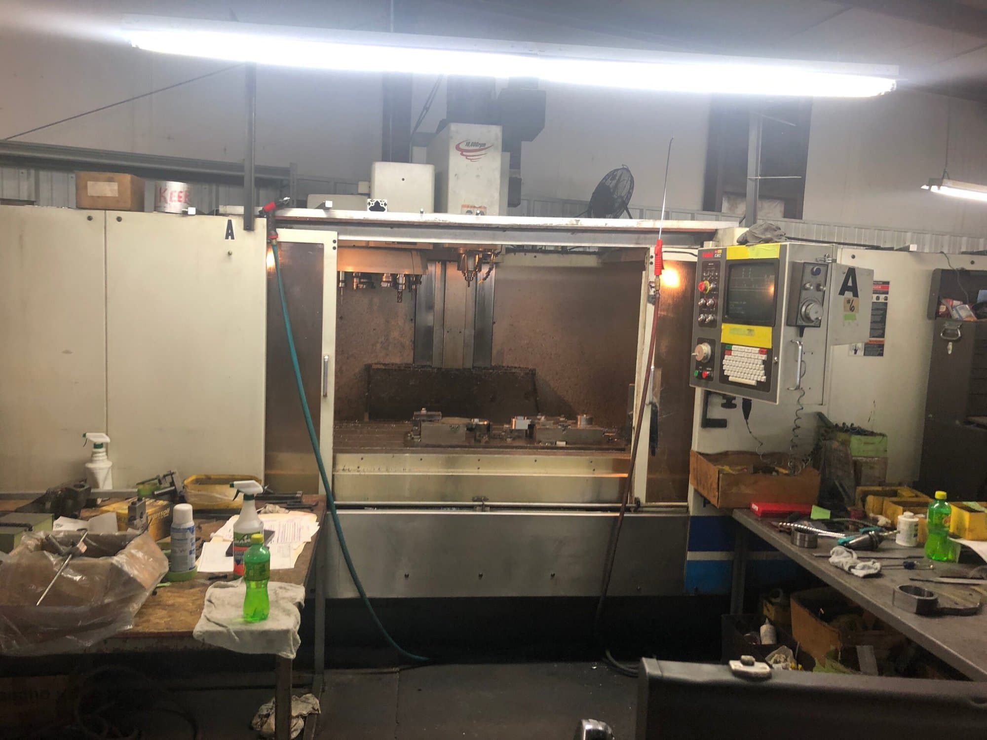 Fadal VMC 8030HT, 2001 - Under Power, Video, High Torque