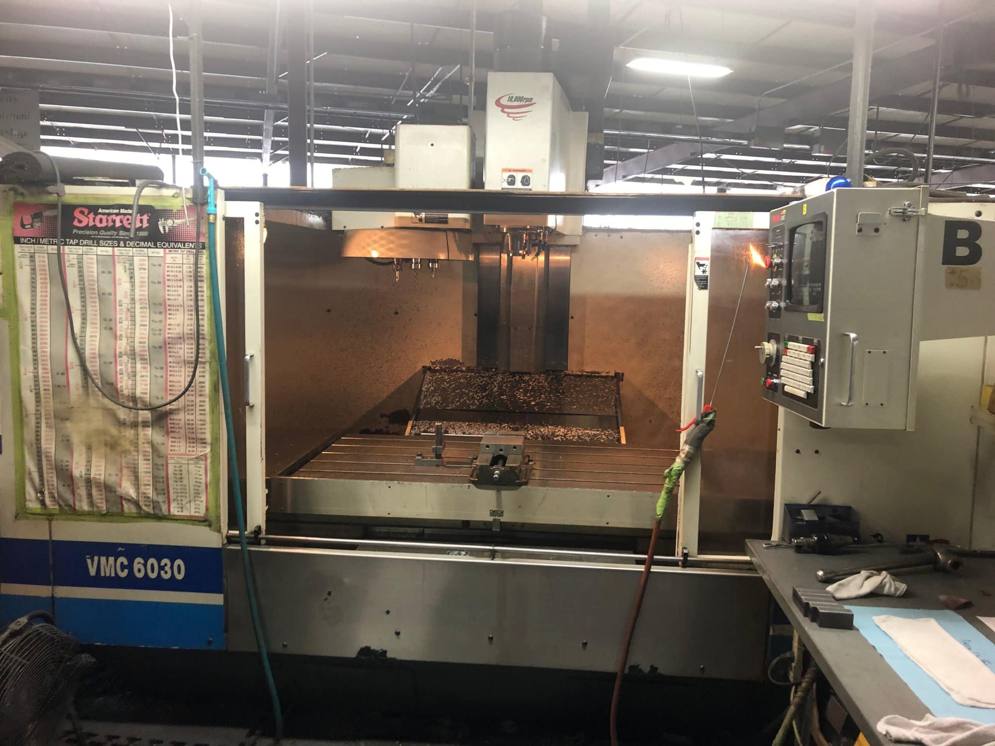 Fadal VMC 6030HT, 2001 - High Torque, 10k RPM, Video, Under Power - Image 2