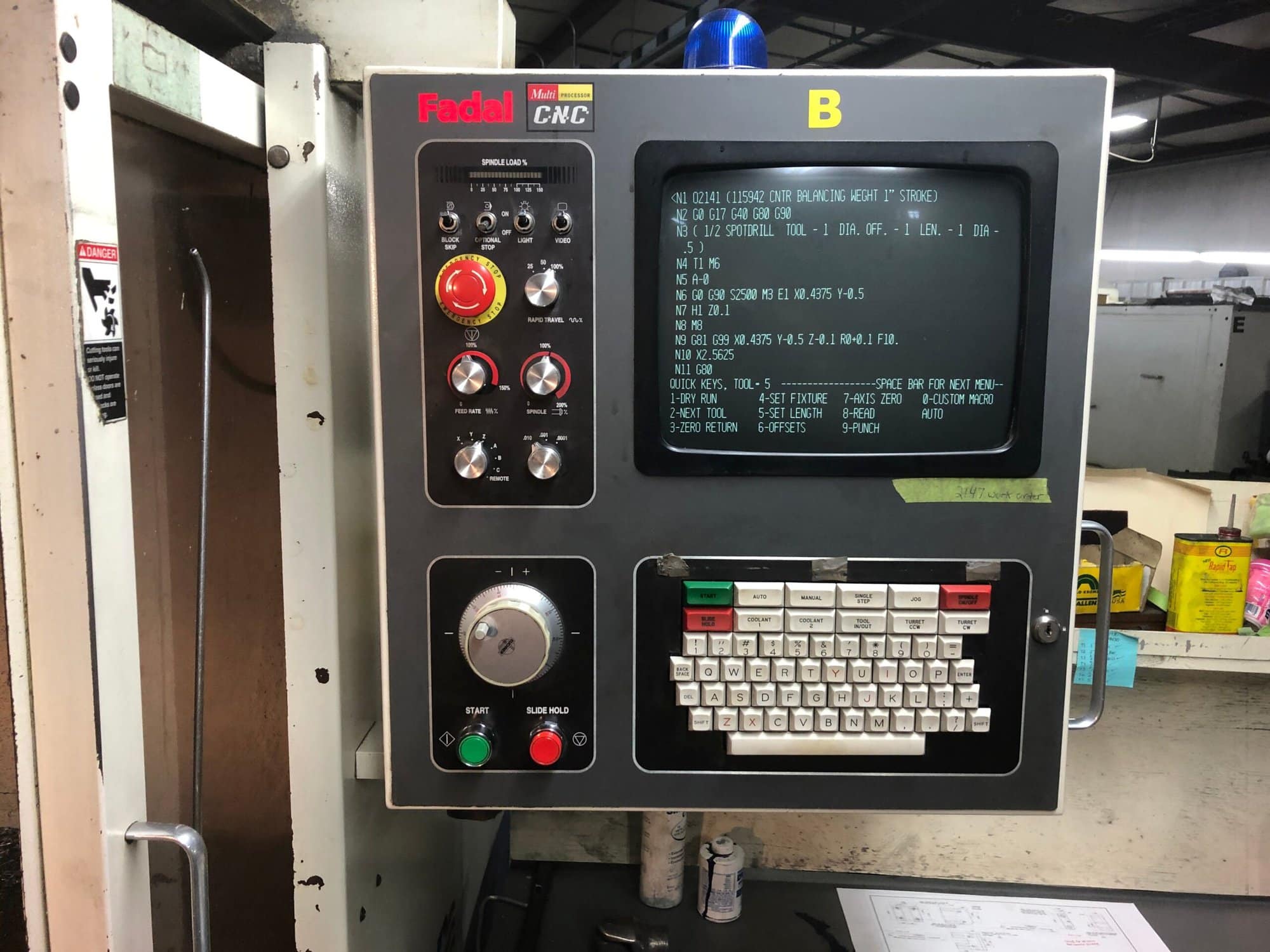 Fadal VMC 6030HT, 2001 - High Torque, 10k RPM, Video, Under Power - Image 3