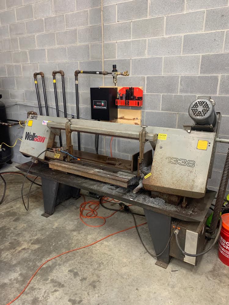 13" x 38" Wellsaw 1338 Horizontal Bandsaw, 2000- High Speed Drive, 1.25" Blade