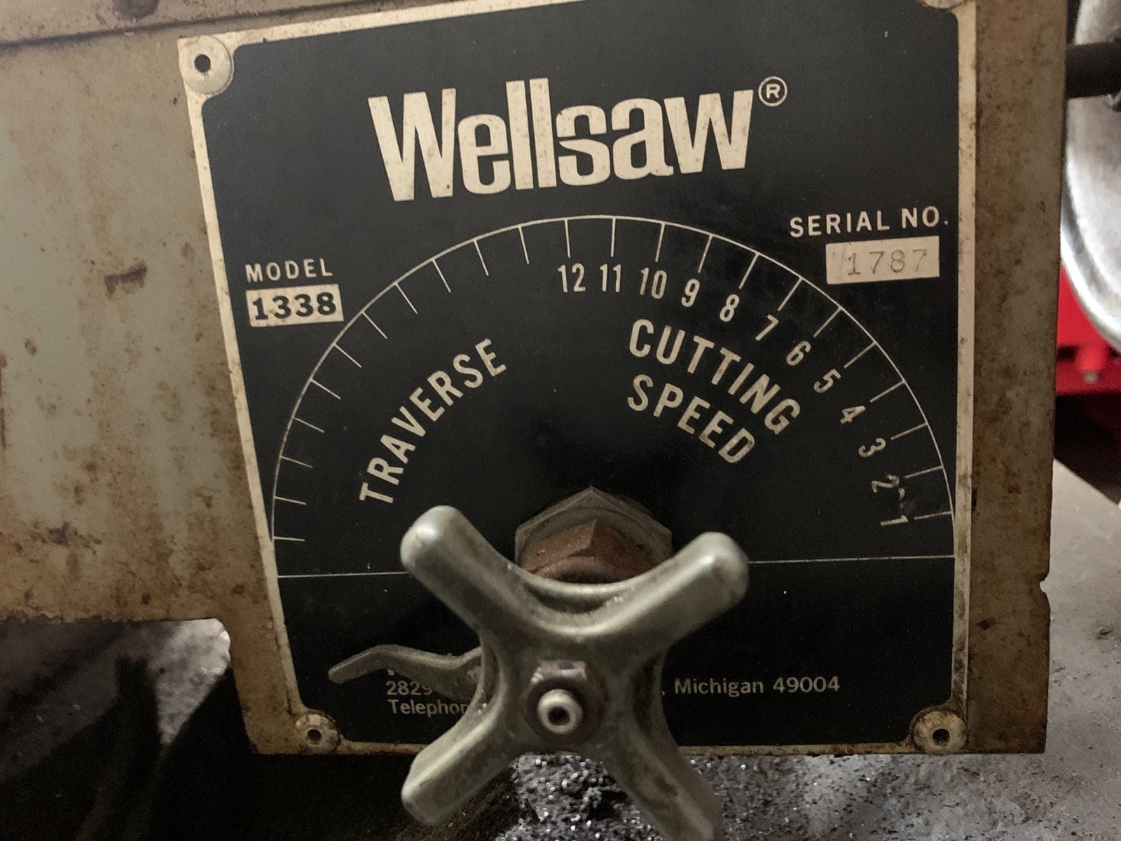 13" x 38" Wellsaw 1338 Horizontal Bandsaw, 2000- High Speed Drive, 1.25" Blade - Image 6