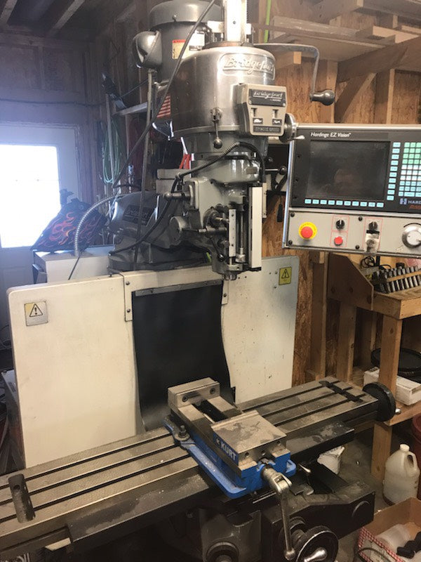Bridgeport/Hardinge EZ Vision Mill, 2007 - Under Power, Video, Tooling Included - Image 2