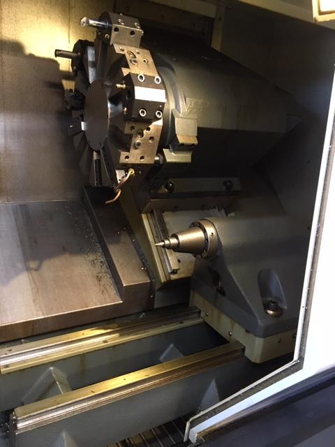 Haas ST-20 CNC Lathe, 2015 - Tailstock, Chip Conveyor - Image 8