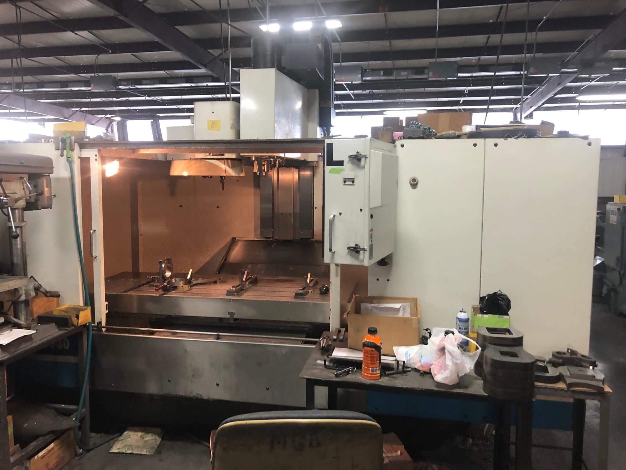 Fadal VMC 6030HT, 1998 - High Torque, Under Power, Video, 10k RPM Spindle