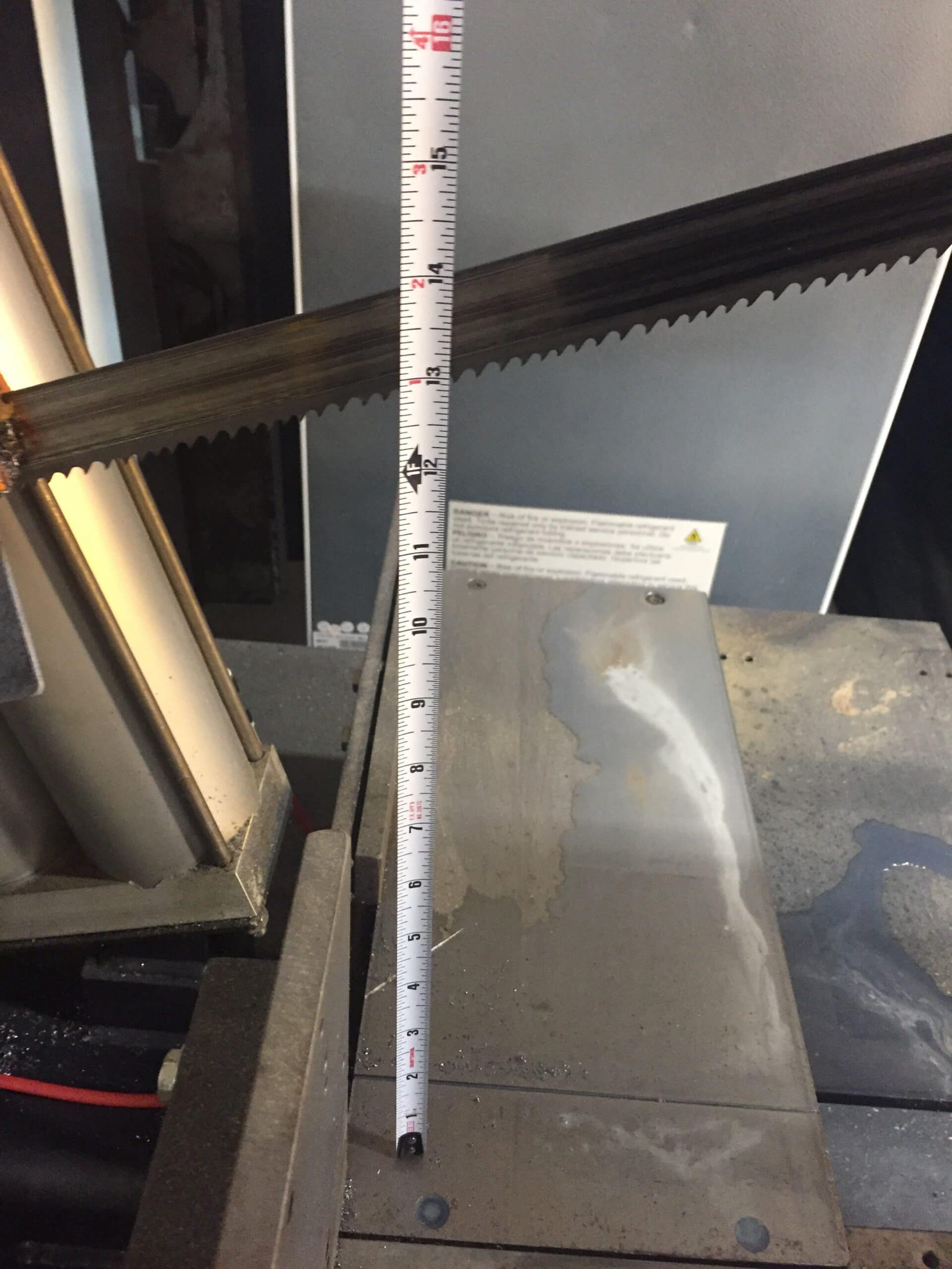 16″ x 12.75" HEM Sidewinder M Horizontal Miter Band Saw, 2017- Single Phase, Barely Used - Image 5