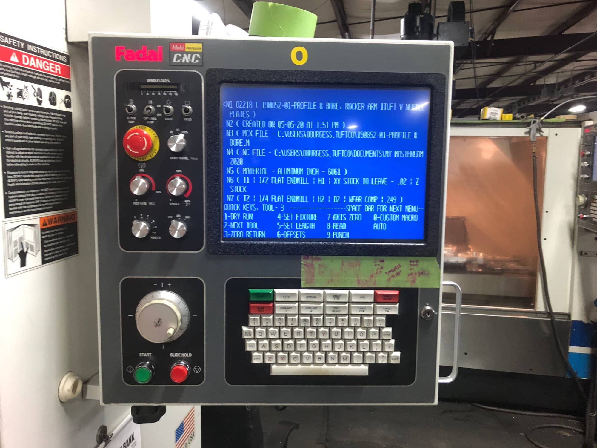 Fadal VMC 4020FXMP HT, 2008 - Under Power, Video, High Torque, 10K RPM - Image 3