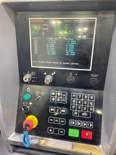 242 Ton x 14' Amada HFE2204 CNC Press Brake, 1998 - 6 Axis Back Gauge, Great Condition, Pre-Removal Pricing - Image 2