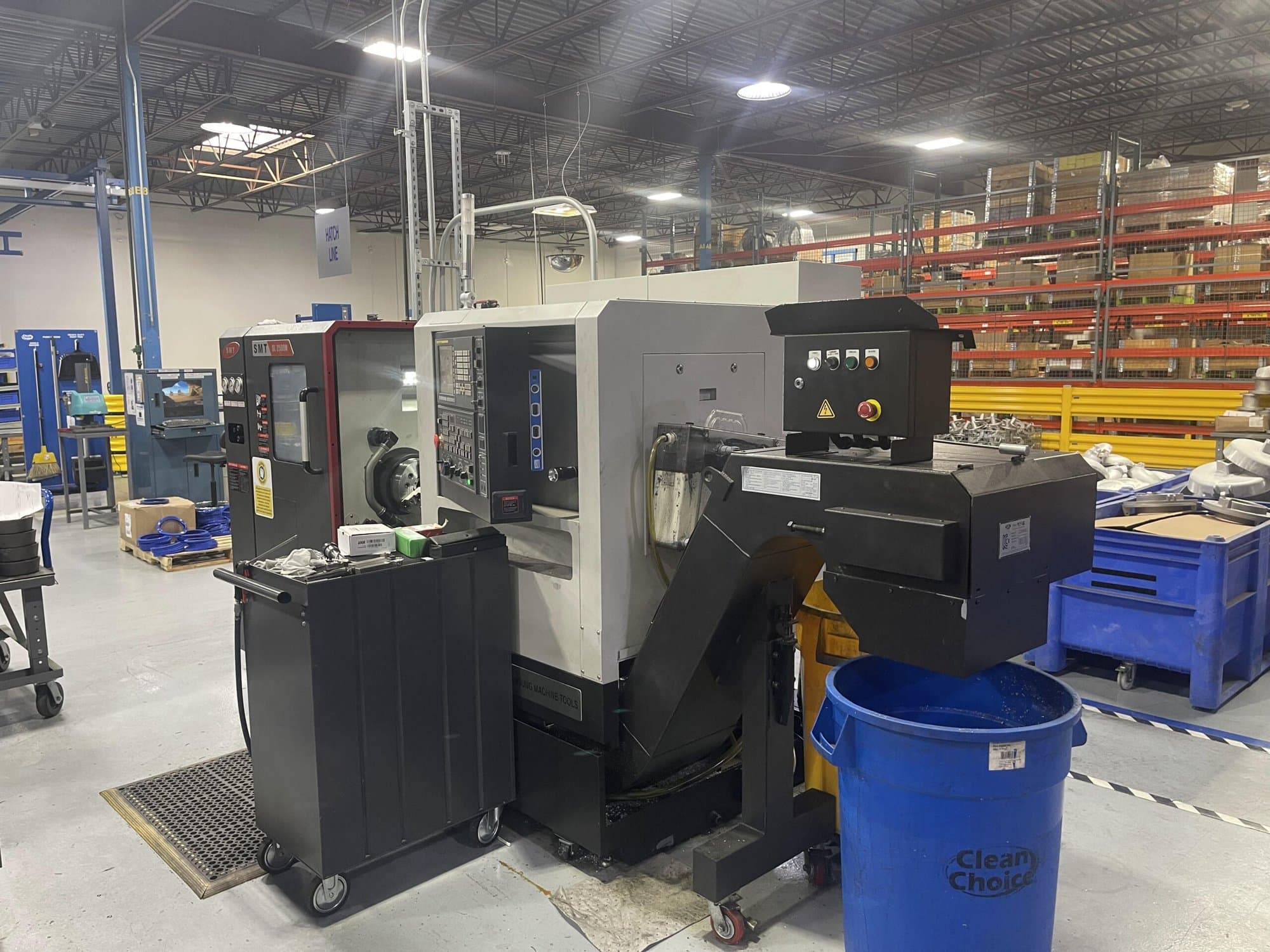 Samsung SL-2500M CNC Lathe, 2017 - Low Hours, Live Tooling, & Chip Conveyor - Image 7