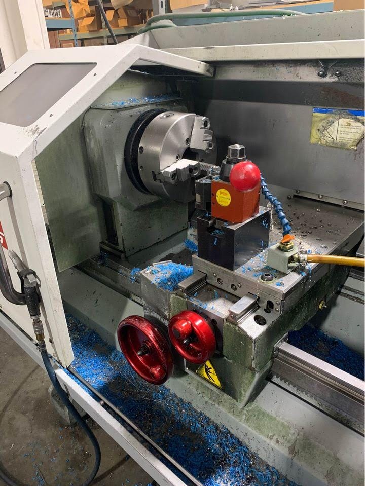 Haas TL-2 CNC Lathe, 2007- Enclosure, Tooling Included, Under Power - Image 2