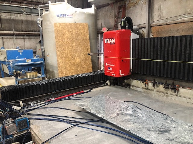 Park Industries Titan 1016, 2008 CNC Stone Center - Pods Included, Video