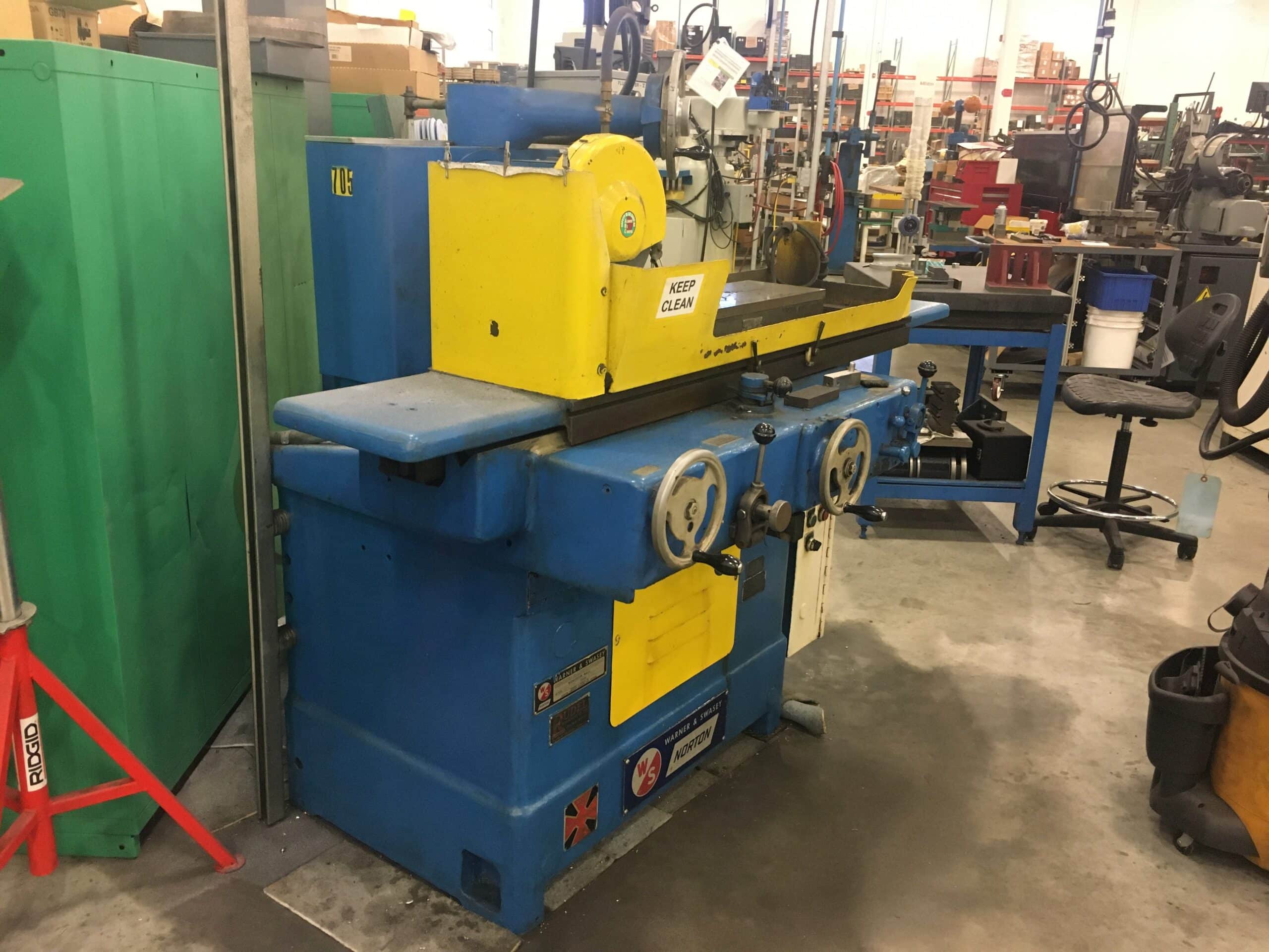Warner and Swasey Norton 8" x 24" S-3 Surface Grinder - Fluxmaster V Magnet Controller - Image 3