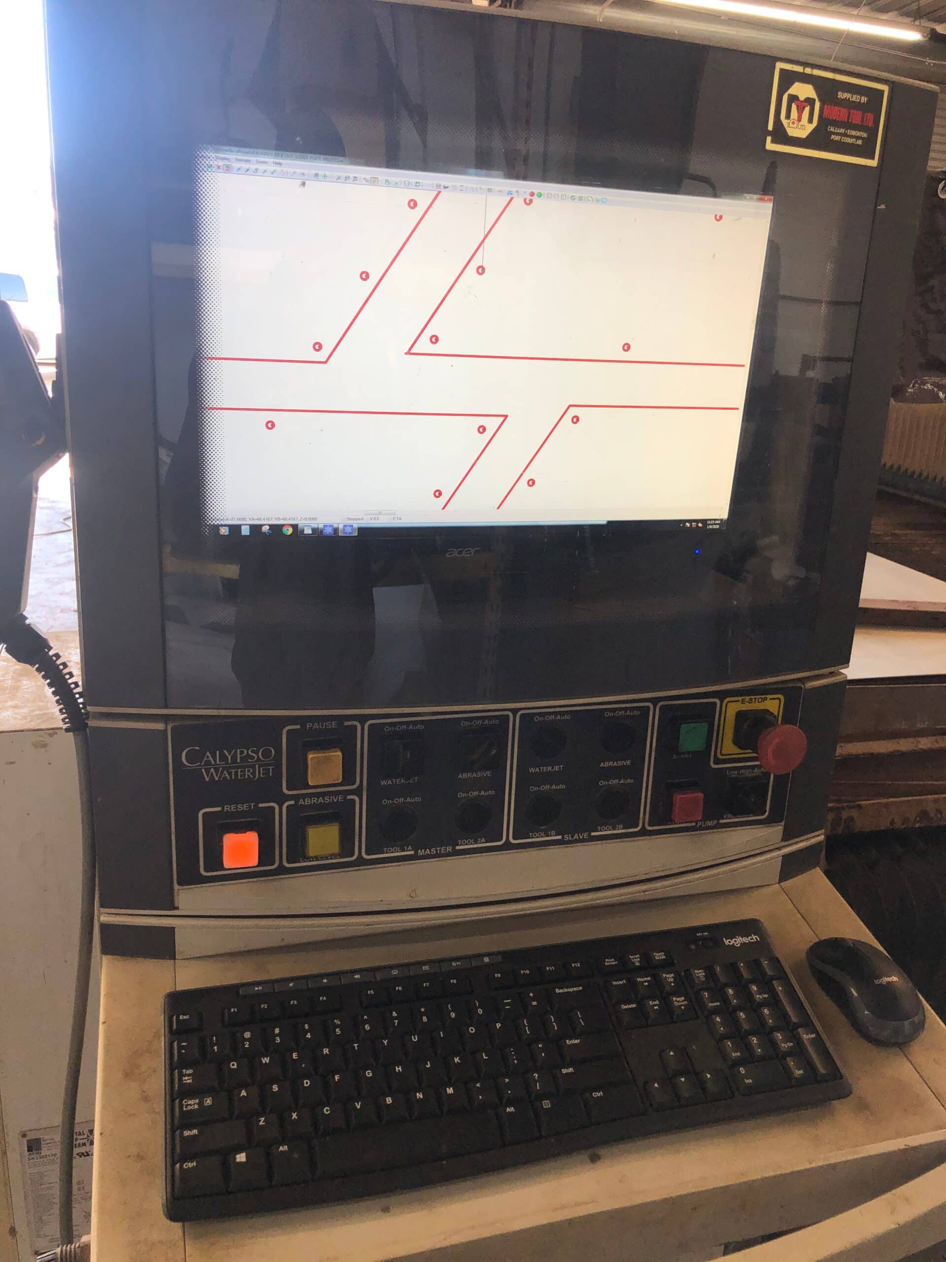 6' x 12' Calypso Hammerhead Waterjet, 2005 - 90,000 PSI - Image 2