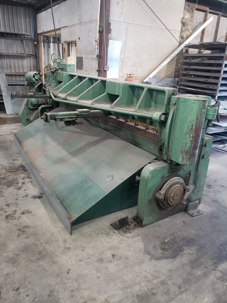 10 Gauge x 10' Wysong 1010-RD Shear, 1960 - Squaring Arm - Image 2